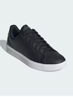 adidas Men’s Black Low-Top Sneakers with White Sole